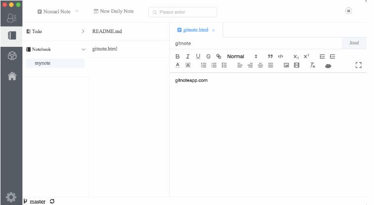 GitNote下载,Git笔记,文字处理,记事软件,文本编辑